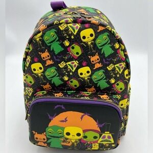 Funko POP The Nightmare Before Christmas Black Light Print Mini Backpack, NWT